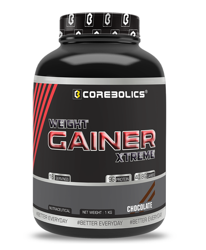 Corebolics Weight Gainer Xtreme(Chocolate, 1 kg, 16 Servings)