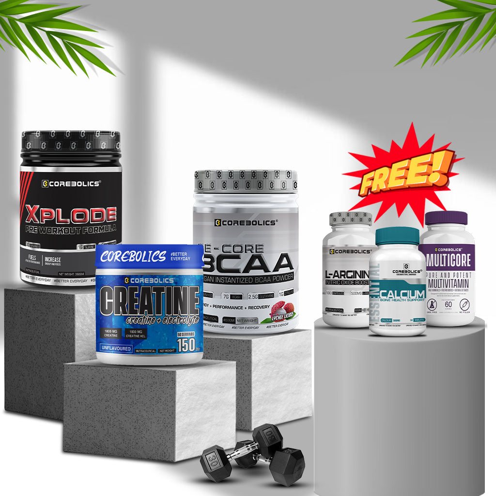 Corebolics Muscle Building Supplements: Combo Deal + Free Products