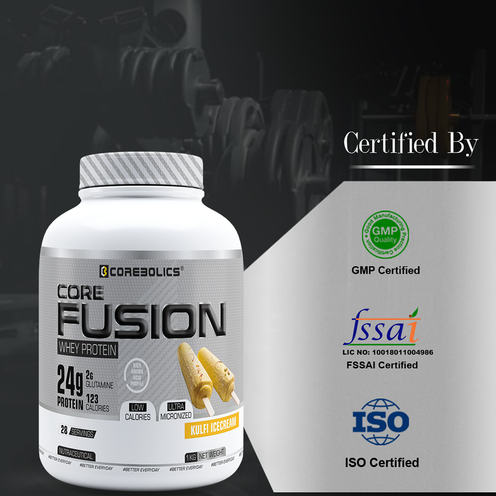 Corebolics Core Fusion Whey Protein  (1 kg, 28 Servings )