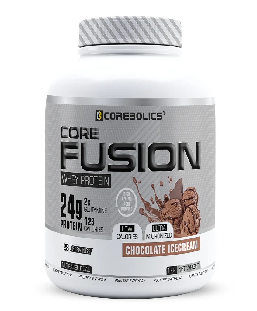 Corebolics Core Fusion Whey Protein  (1 kg, 28 Servings )