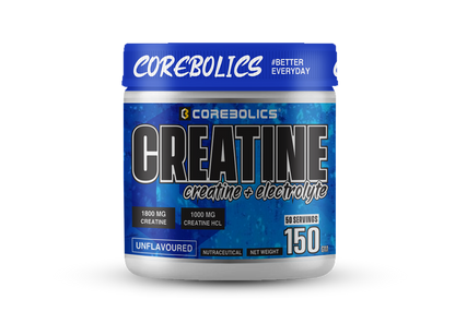 Corebolics Creatine (Creatine + Electrolyte) (Unflavored, 150 gm, 50 Servings)