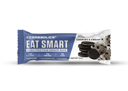 Corebolics  Eat Smart High-Protein Snack Bars (21 gm Protein, 6 Bars)