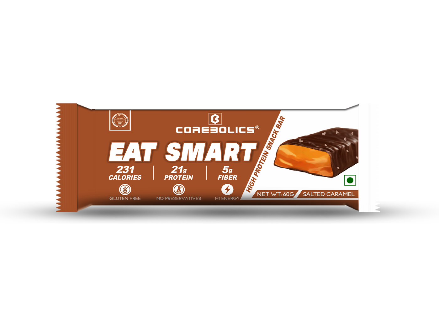 Corebolics  Eat Smart High-Protein Snack Bars (21 gm Protein, 6 Bars)