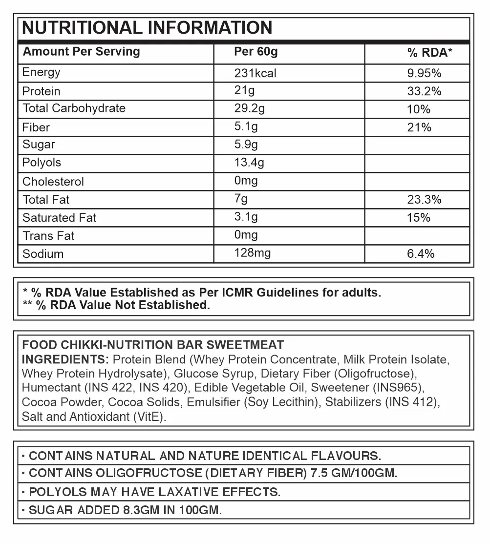 Corebolics  Eat Smart High-Protein Snack Bars (21 gm Protein, 6 Bars)