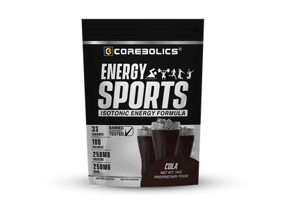 Corebolics Energy Sports (Electrolyte Powder Fortified With BCAA, Glutamine, Creatine Monohydrate and Vitamins)