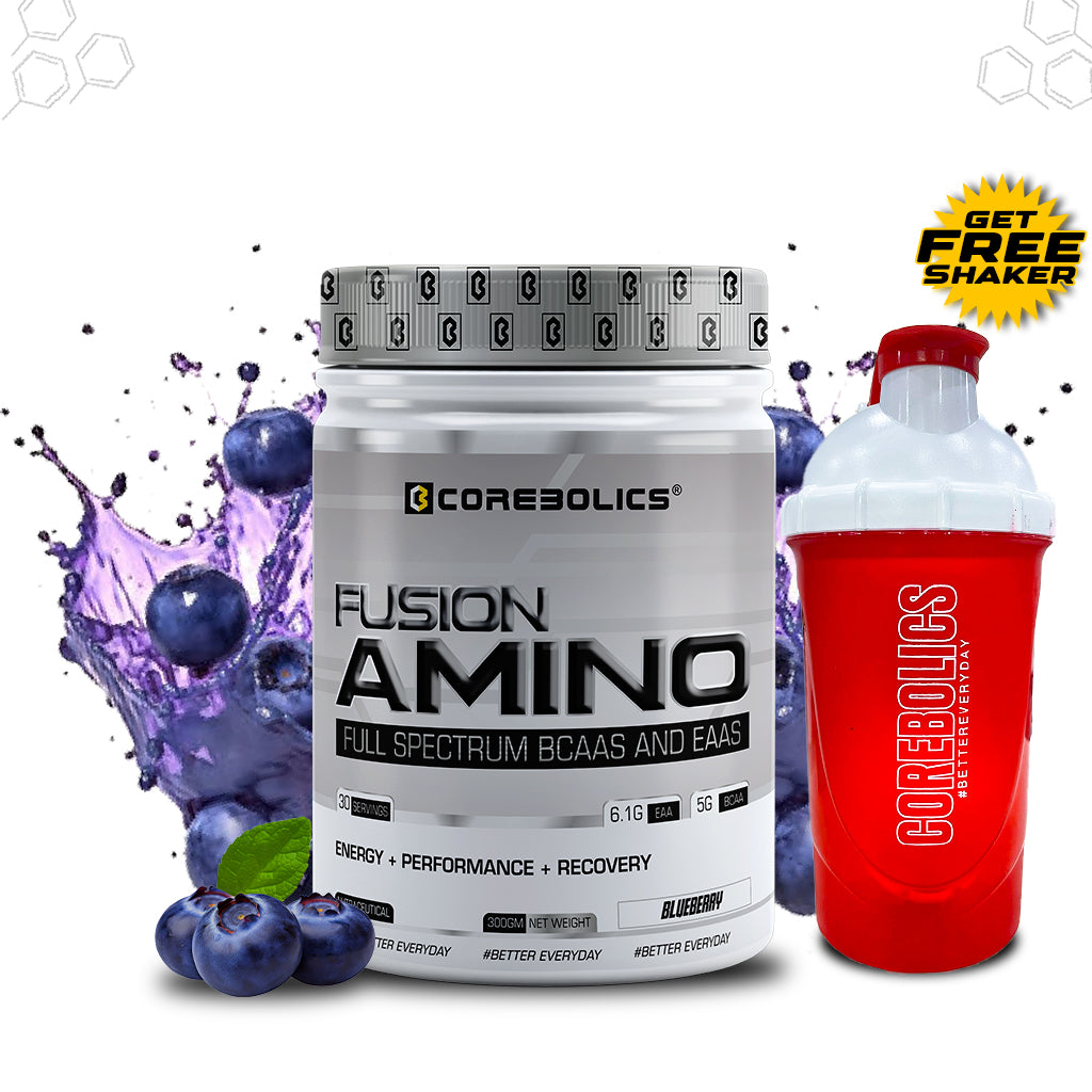 Corebolics Fusion Amino Full Spectrum EAAS (300 gm, 30 Servings) + FREE SHAKER