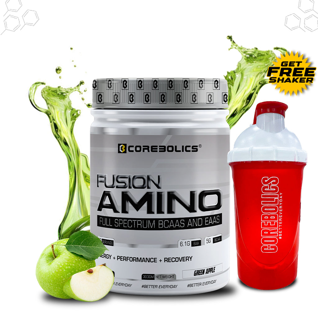 Corebolics Fusion Amino Full Spectrum EAAS (300 gm, 30 Servings) + FREE SHAKER