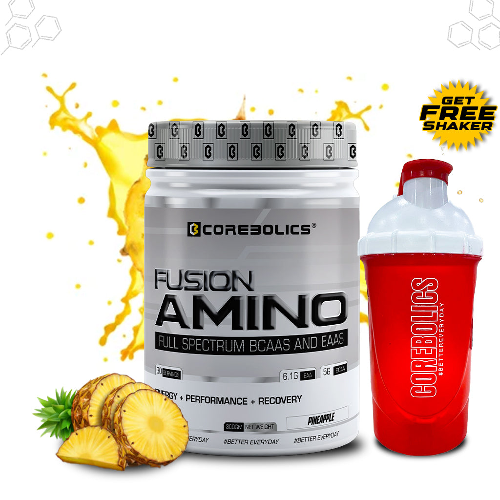 Corebolics Fusion Amino Full Spectrum EAAS (300 gm, 30 Servings) + FREE SHAKER