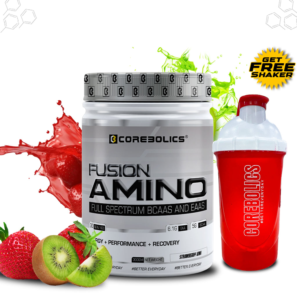 Corebolics Fusion Amino Full Spectrum EAAS (300 gm, 30 Servings) + FREE SHAKER