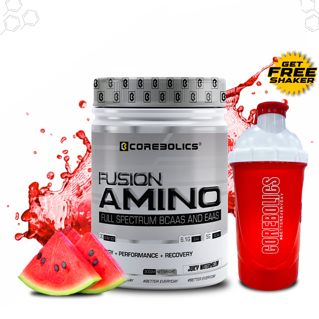 Corebolics Fusion Amino Full Spectrum EAAS (300 gm, 30 Servings) + FREE SHAKER