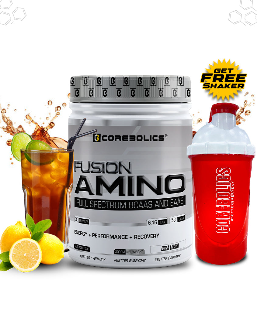 Corebolics Fusion Amino Full Spectrum EAAS (300 gm, 30 Servings) + FREE SHAKER