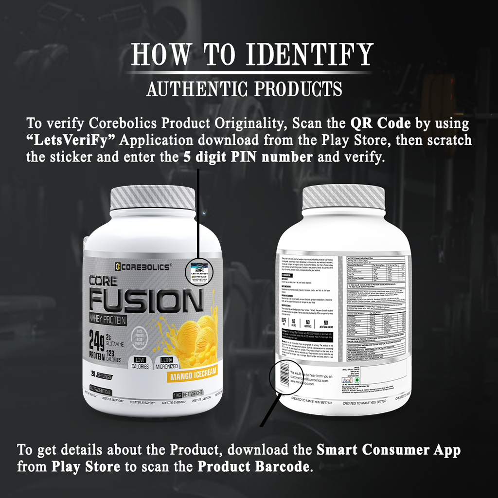 Corebolics Core Fusion Whey Protein  (1 kg, 28 Servings )