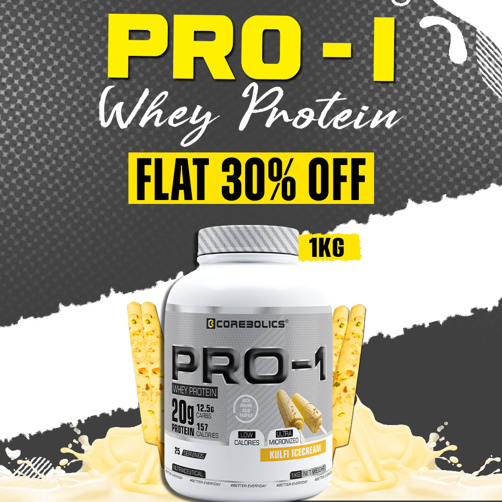 Corebolics Pro-1 Whey Protein (Chocolate, 1 kg, 25 Serving)