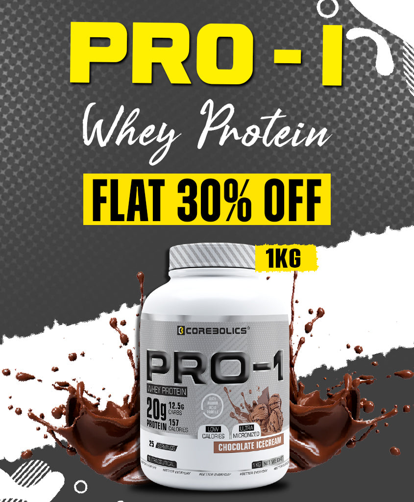 Corebolics Pro-1 Whey Protein (Chocolate, 1 kg, 25 Serving)