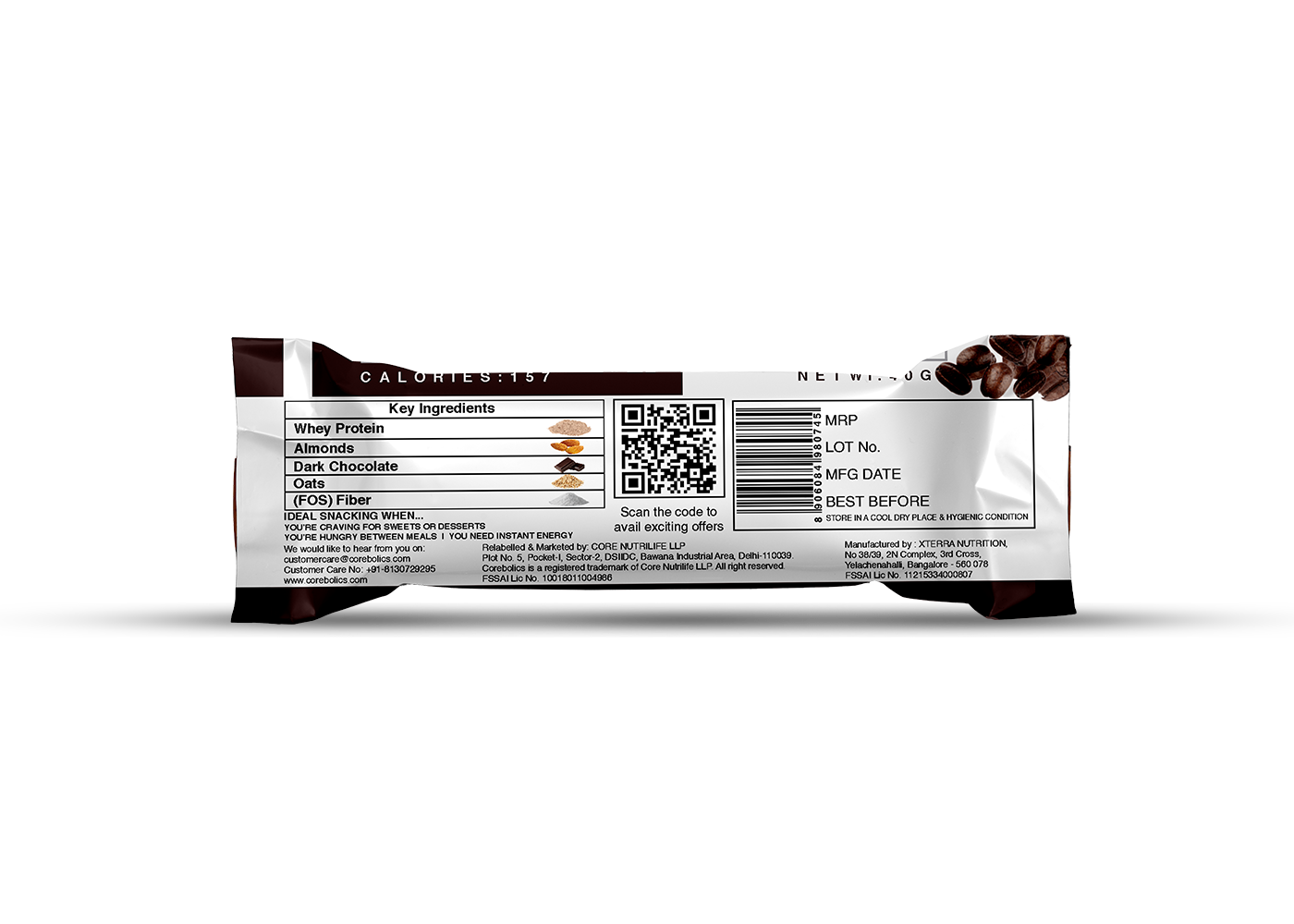 Corebolics Zero Bar (10 gm Protein, 6 Bars)