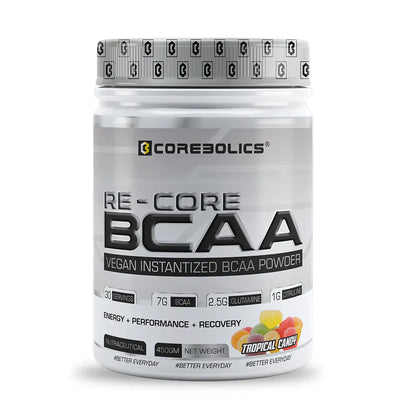 Corebolics Re-Core BCAA(450 gm, 30 Servings)