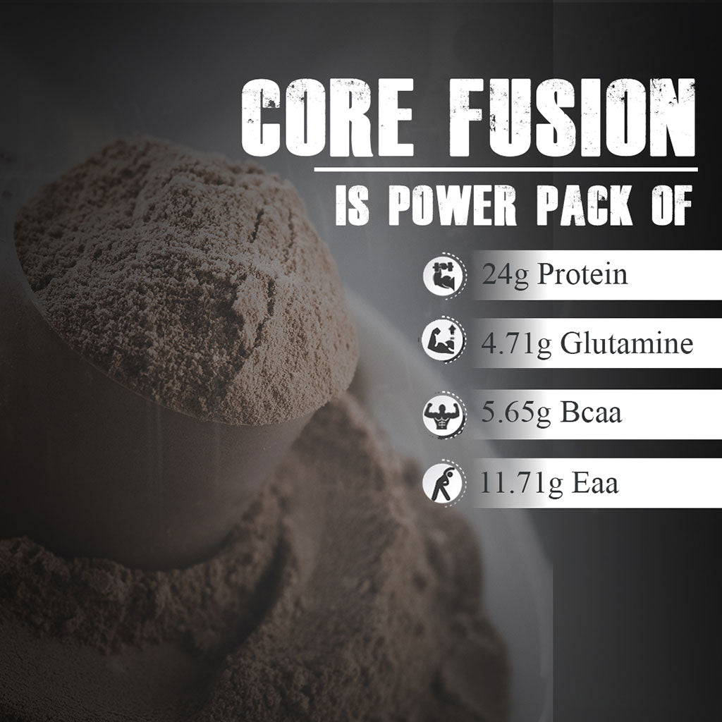 Corebolics Core Fusion Whey Protein  (1 kg, 28 Servings )