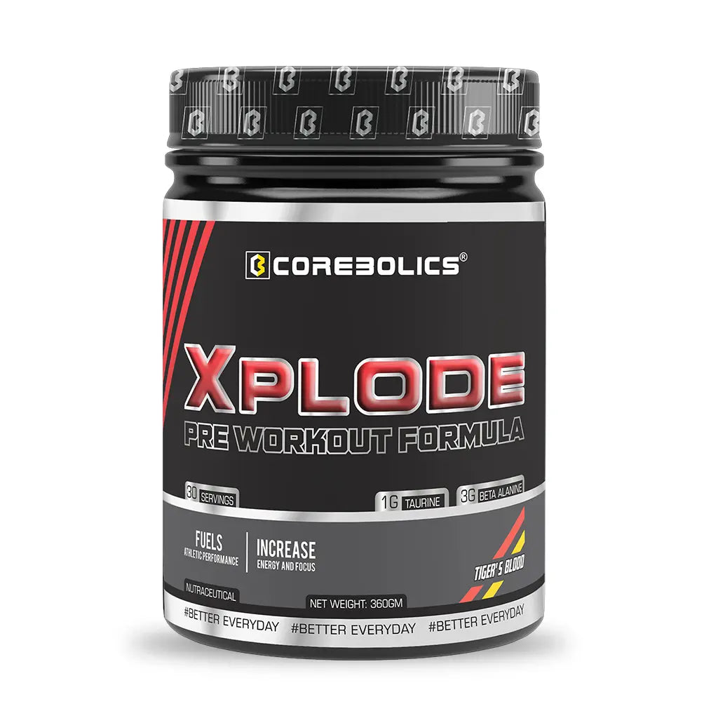 Corebolics Xplode Pre Workout Formula(360 gm, 30 Servings) + FREE T-shirt