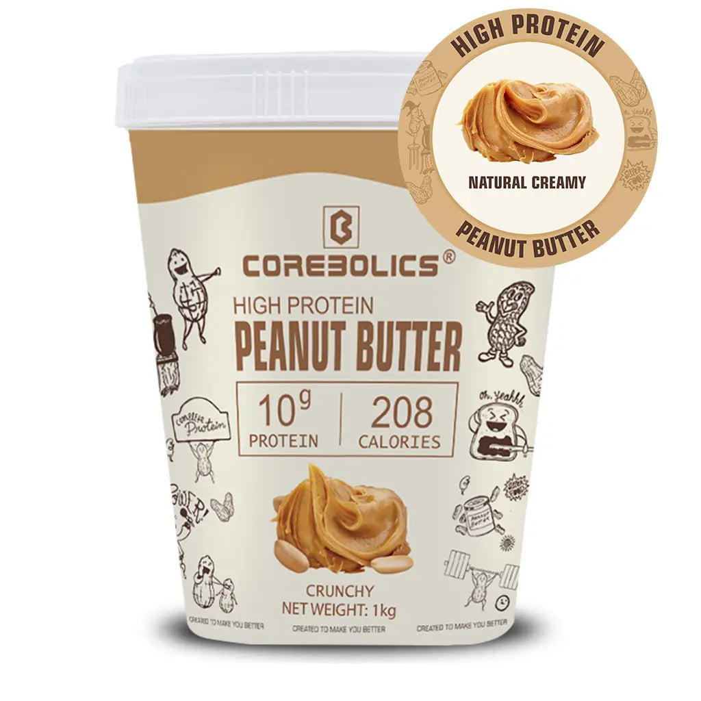 Corebolics High Protein Peanut Butter (1kg, 32 Servings)