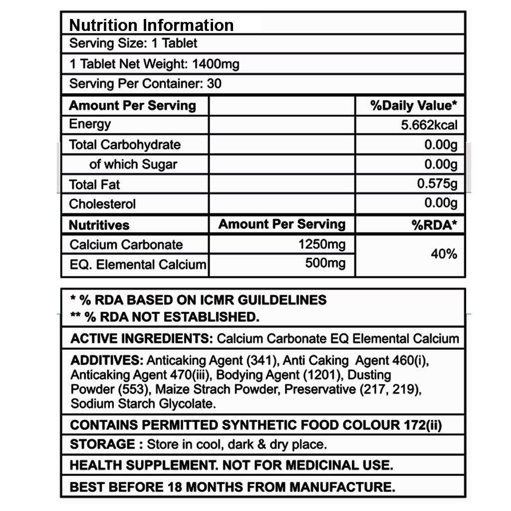 Corebolics Calcium (Bone Health Support)